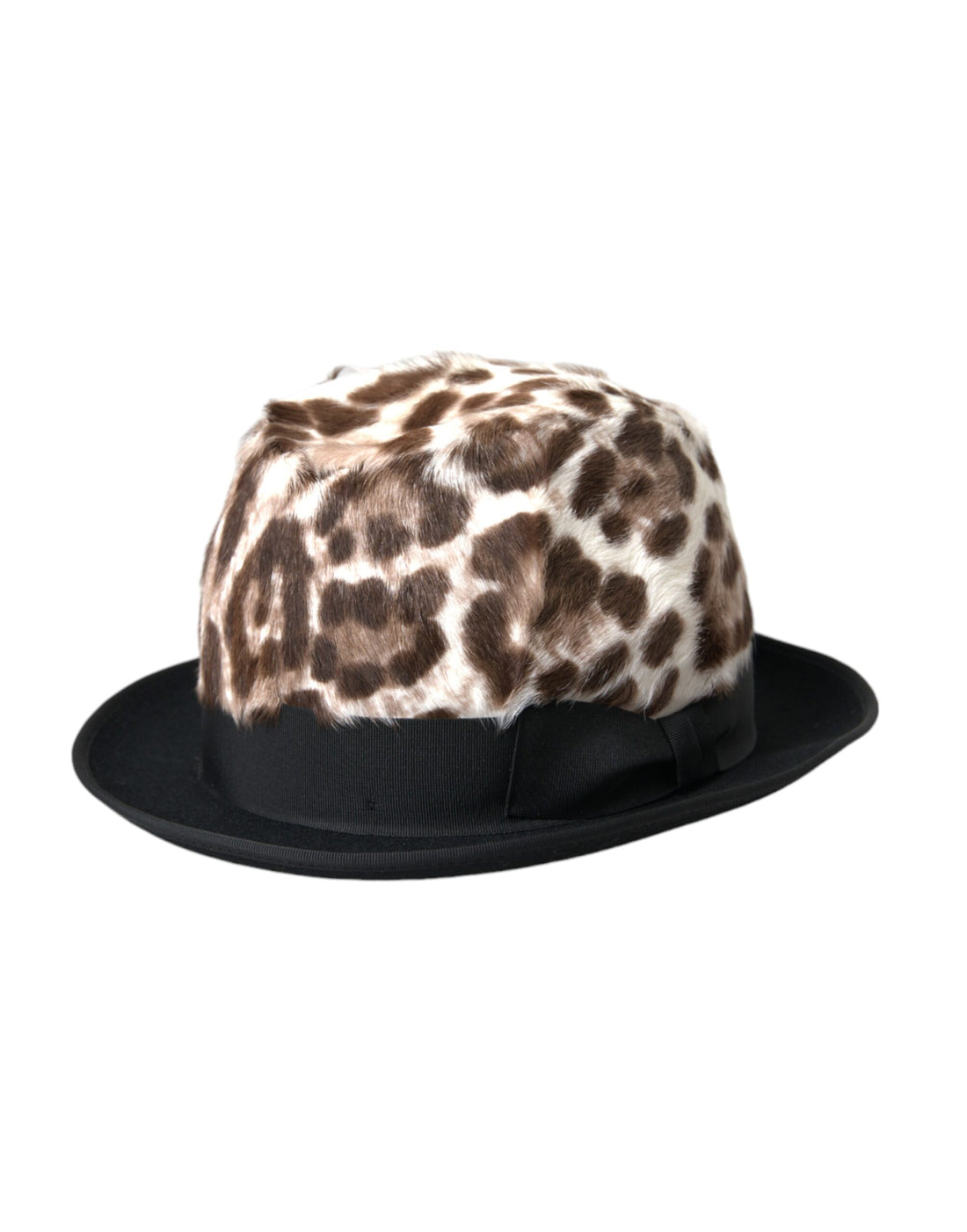 Dolce &amp; Gabbana Multicolor Leopard Women Fedora Hat