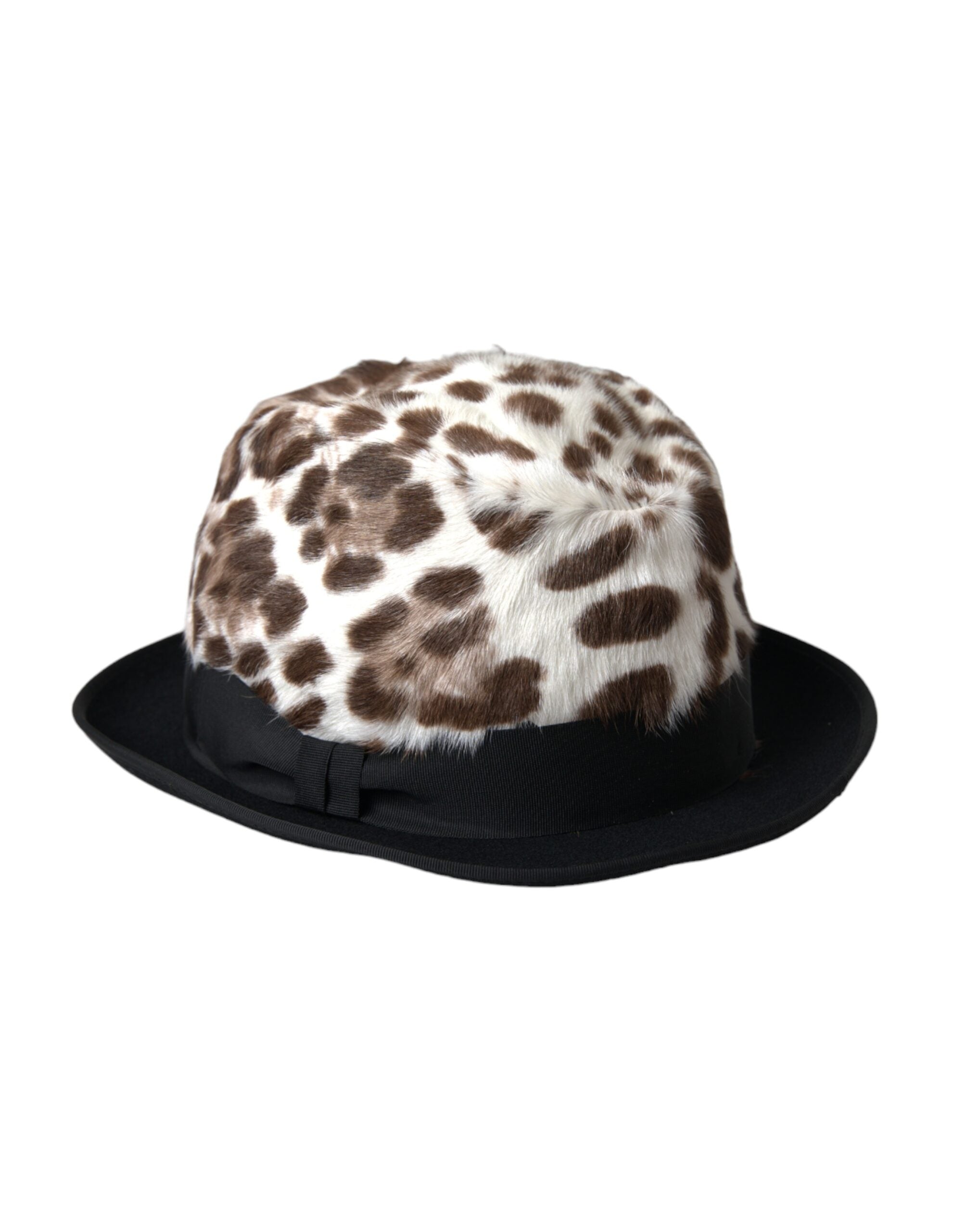 Dolce &amp; Gabbana Multicolor Leopard Women Fedora Hat