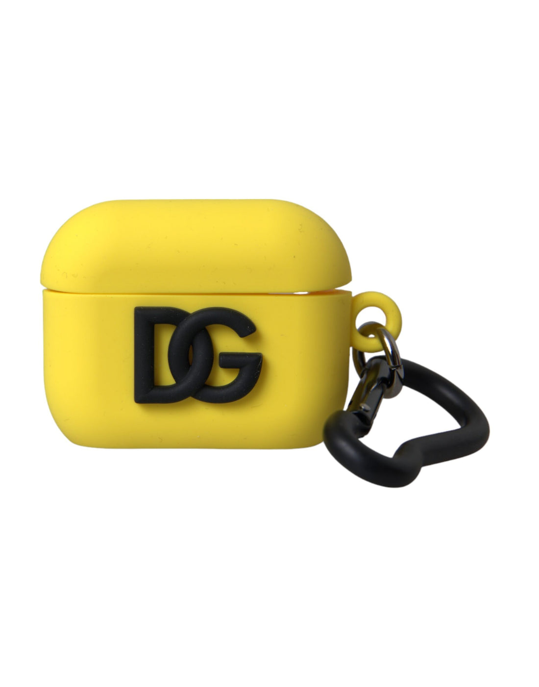 Dolce &amp; Gabbana Yellow Silicone Logo Embossed Airpods Case