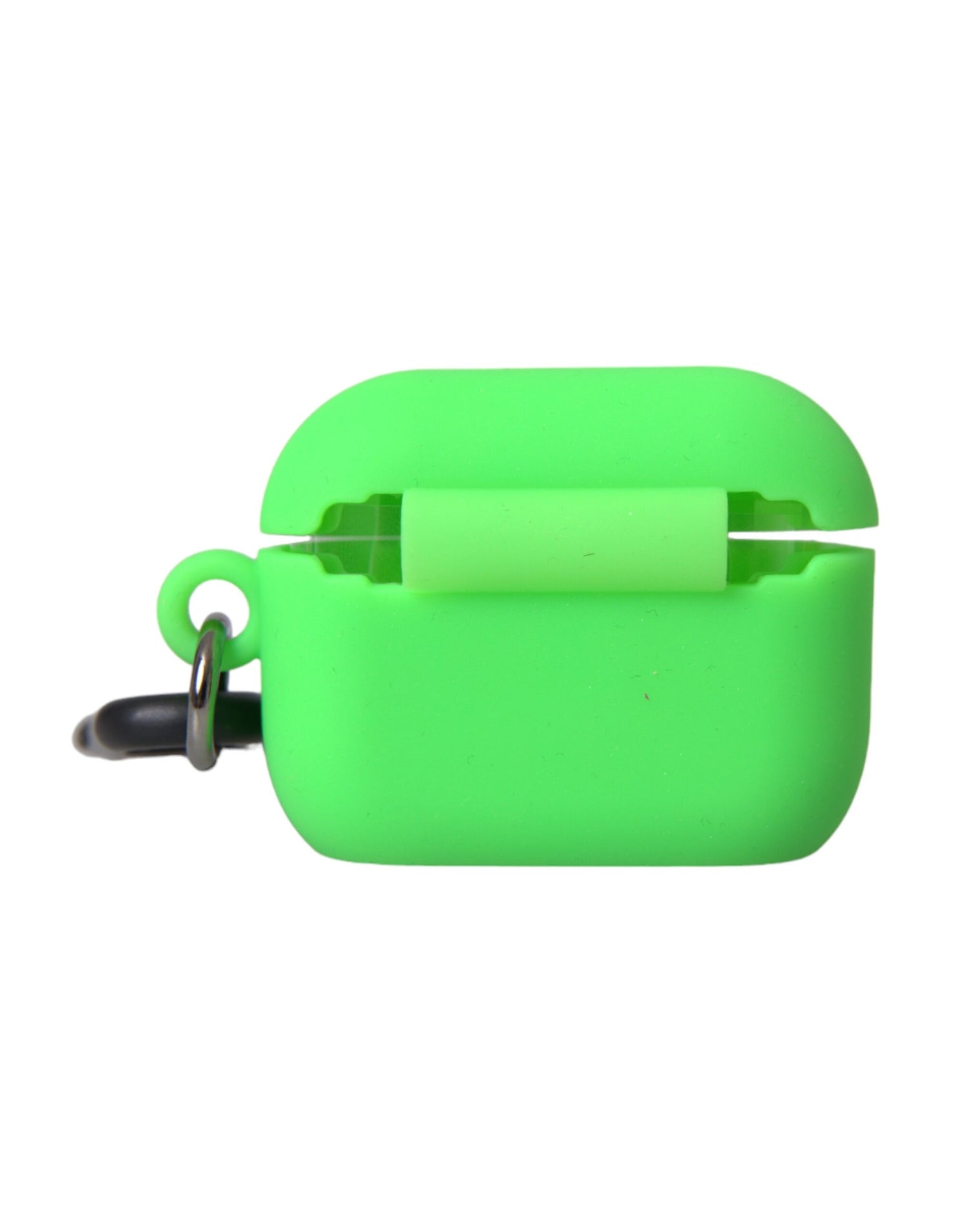 Dolce &amp; Gabbana Neon Green Silicone Logo Embossed Airpods Case