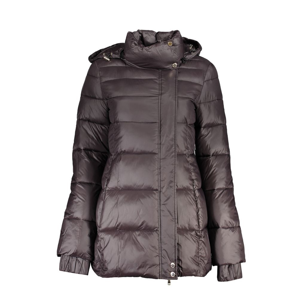 Patrizia Pepe Black Polyamide Jackets &amp; Coat