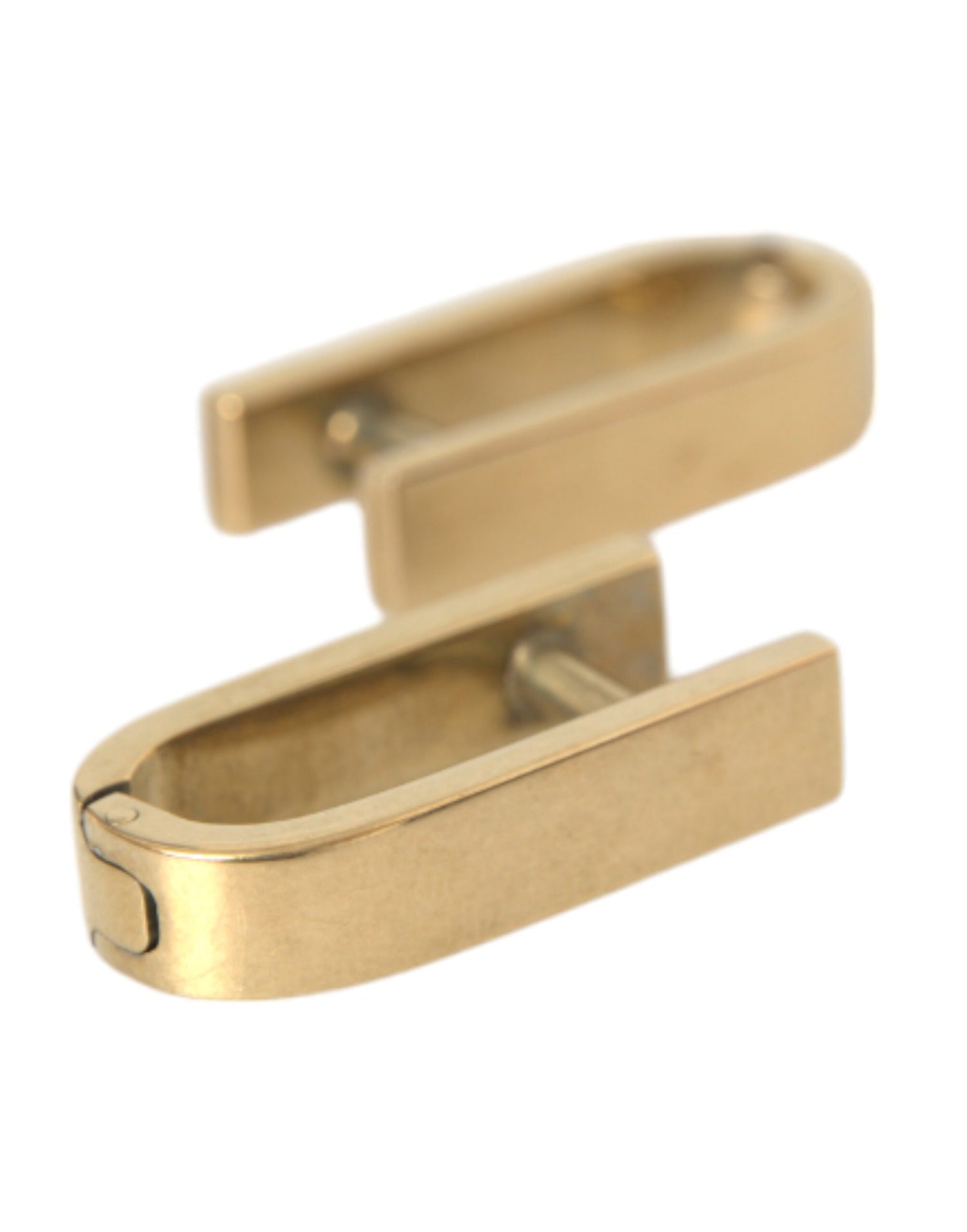 Dolce &amp; Gabbana Gold Plated Metal Brass Pin Men Cufflinks