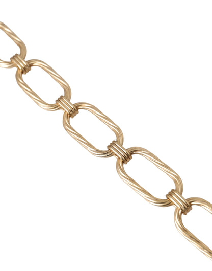 Dolce &amp; Gabbana Gold Tone Brass Large Link Chain Jewelry Necklace