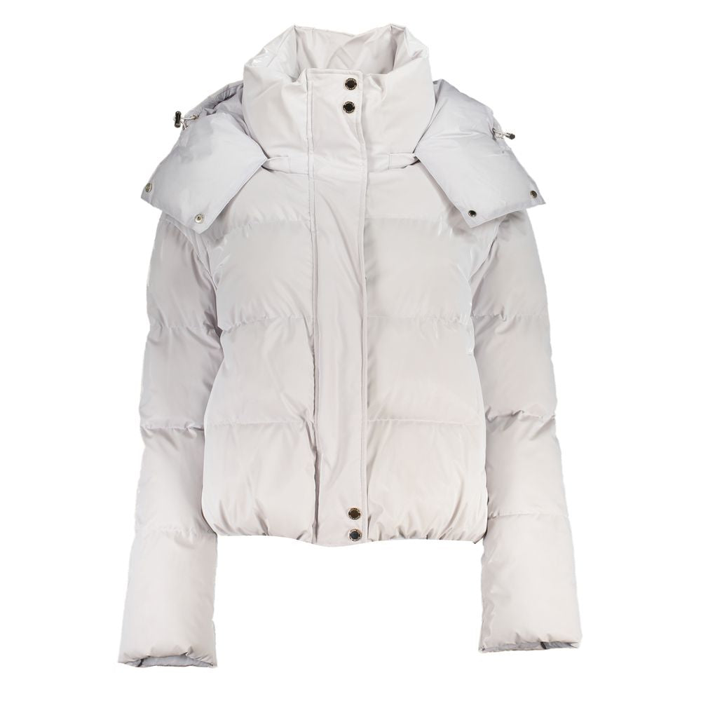 Patrizia Pepe White Polyethylene Jackets &amp; Coat