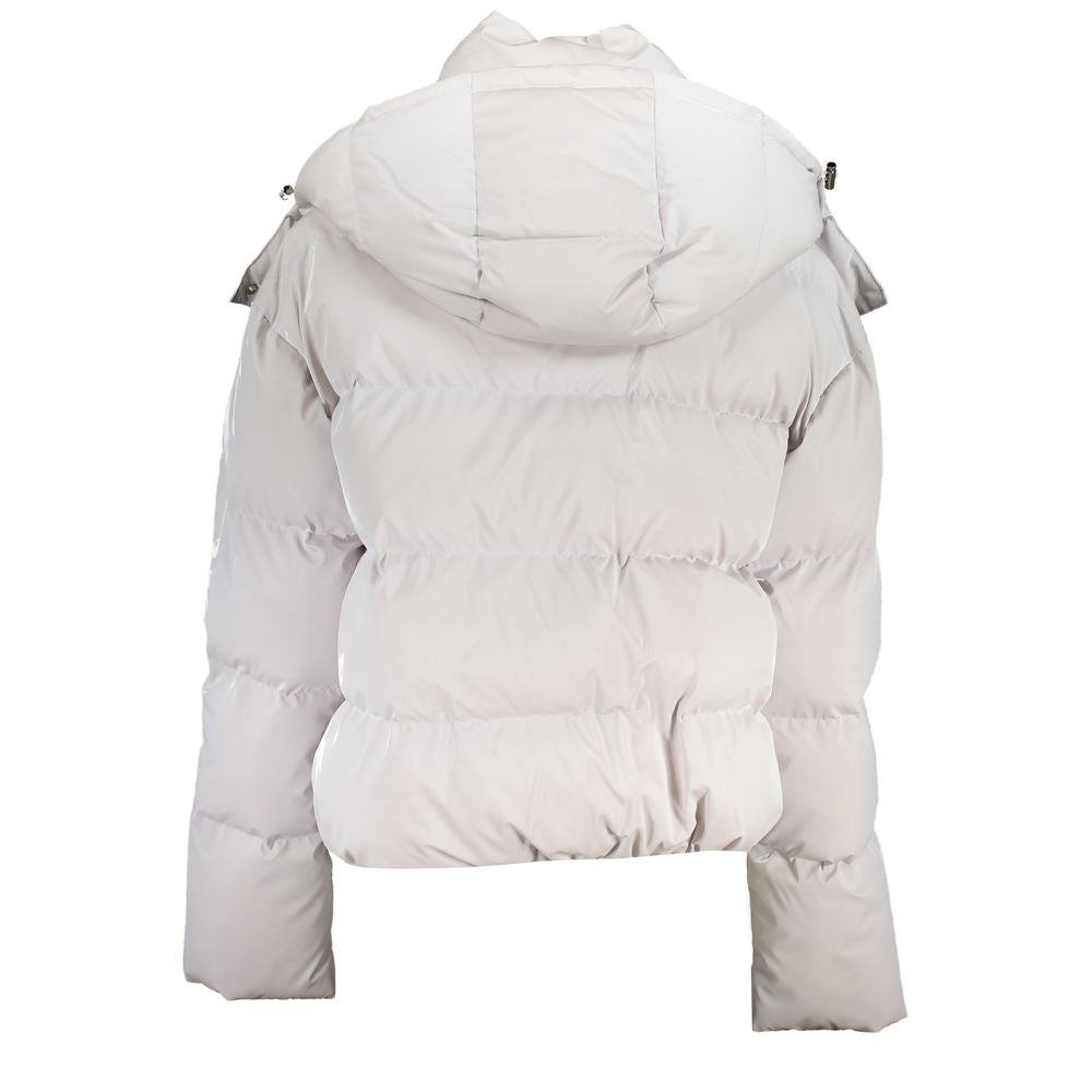 Patrizia Pepe White Polyethylene Jackets &amp; Coat