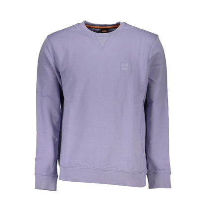 Hugo Boss Purple Cotton Sweater