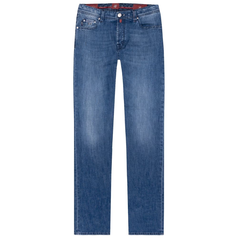 Tramarossa Blue Cotton Jeans &amp; Pant