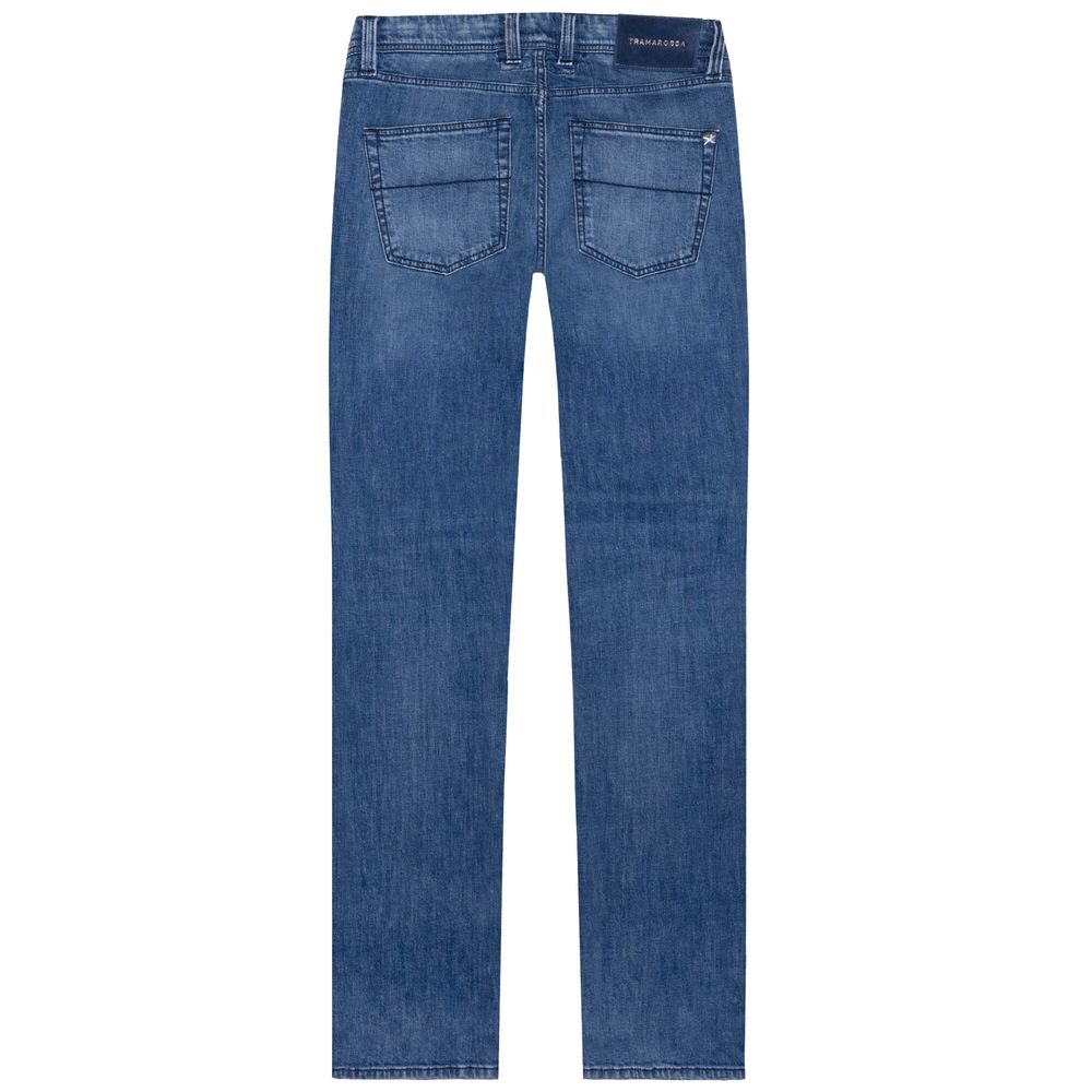 Tramarossa Blue Cotton Jeans &amp; Pant