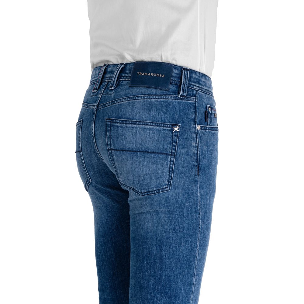 Tramarossa Blue Cotton Jeans &amp; Pant