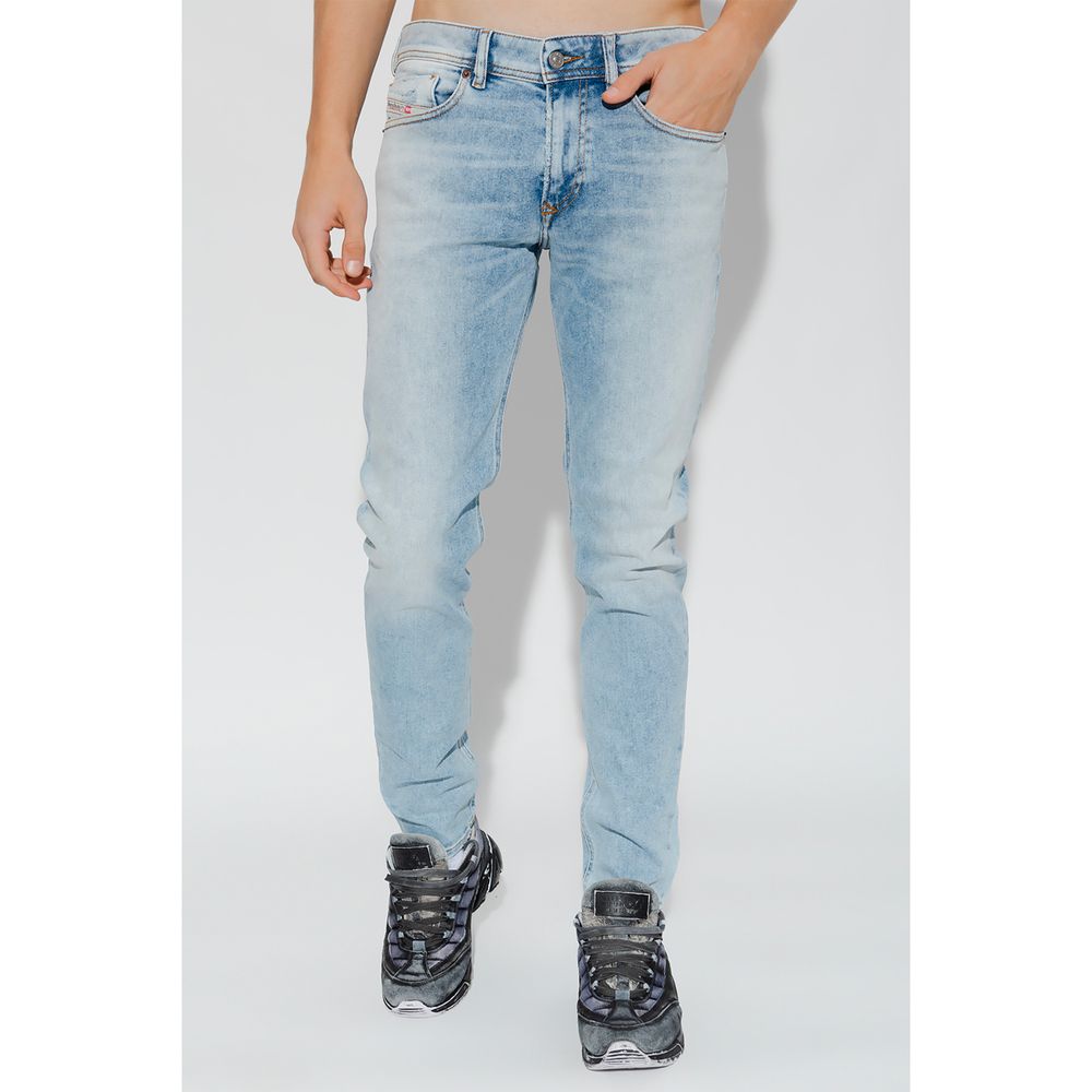 Diesel Light Blue Cotton Jeans &amp; Pant