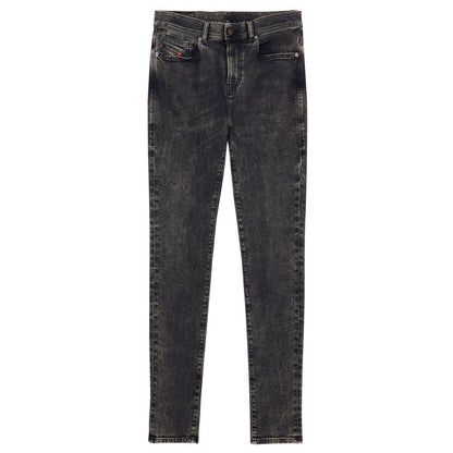 Diesel Black Cotton Jeans &amp; Pant