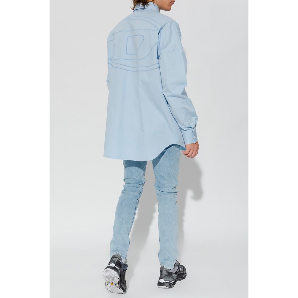 Diesel Light Blue Cotton Jeans &amp; Pant