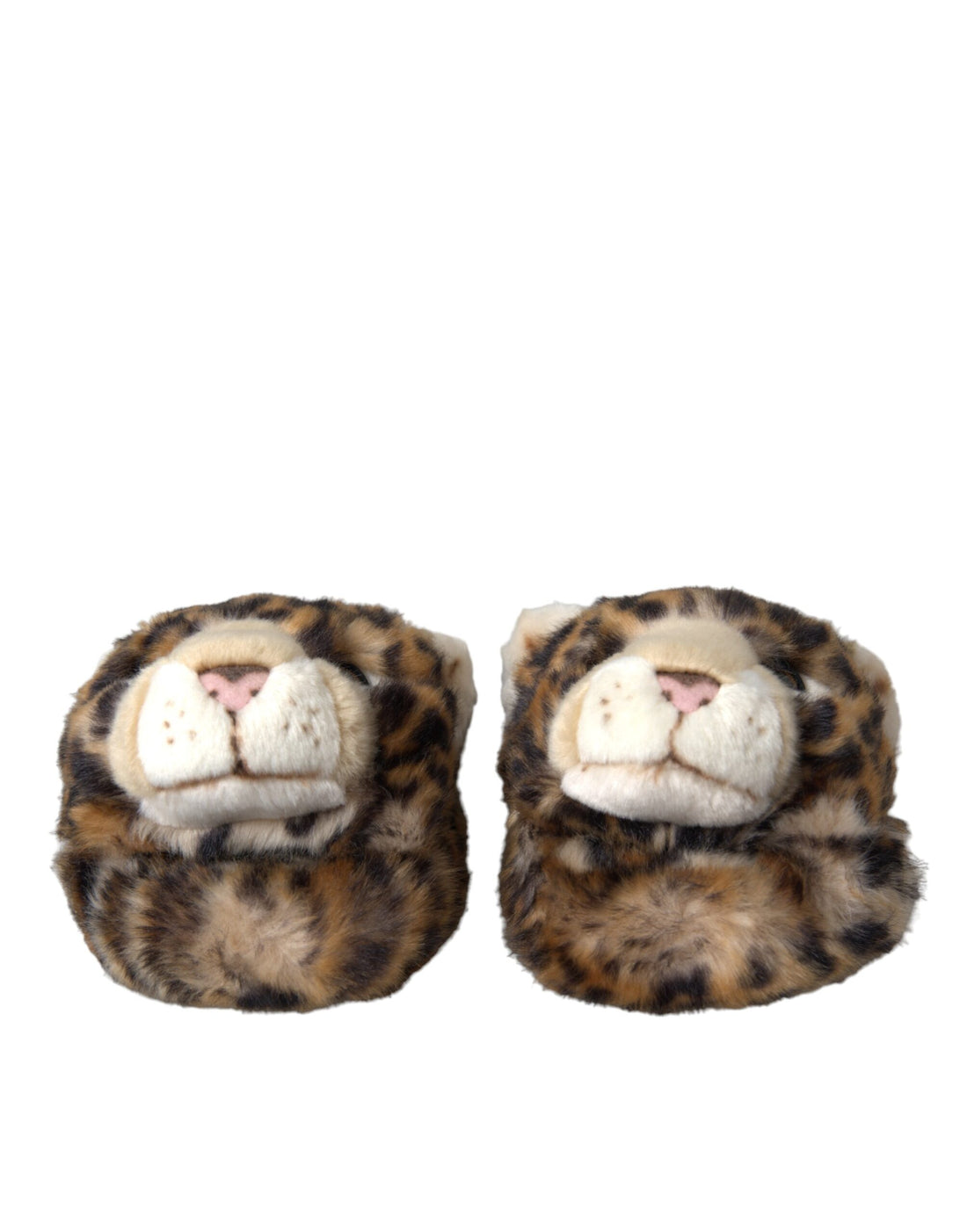 Dolce &amp; Gabbana Brown Tiger Slippers Flats Sandals Shoes