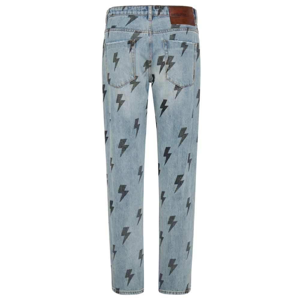 One Teaspoon Light Blue Cotton Jeans &amp; Pant