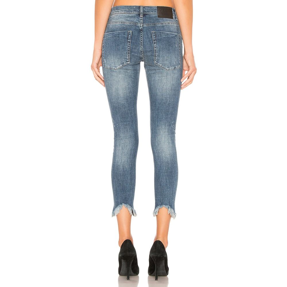 One Teaspoon Blue Cotton Jeans &amp; Pant