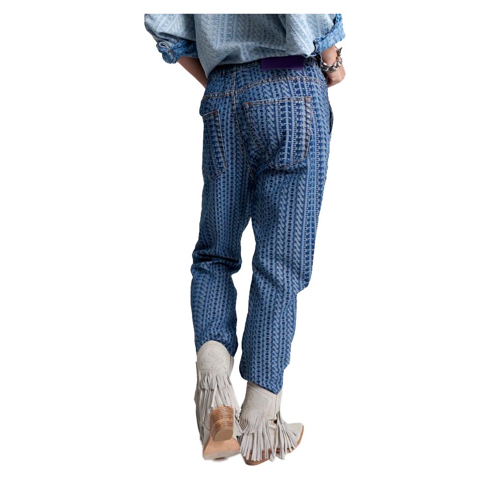 One Teaspoon Blue Cotton Jeans &amp; Pant