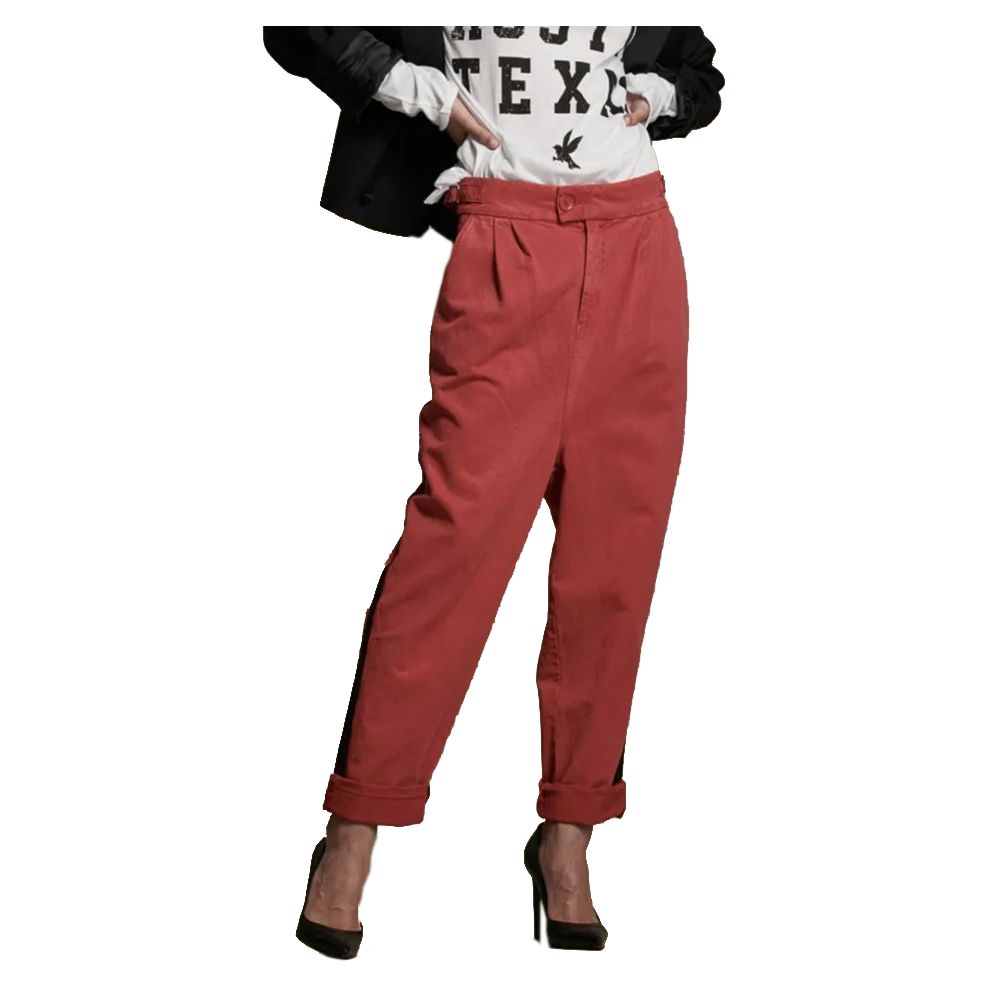 One Teaspoon Red Cotton Jeans &amp; Pant