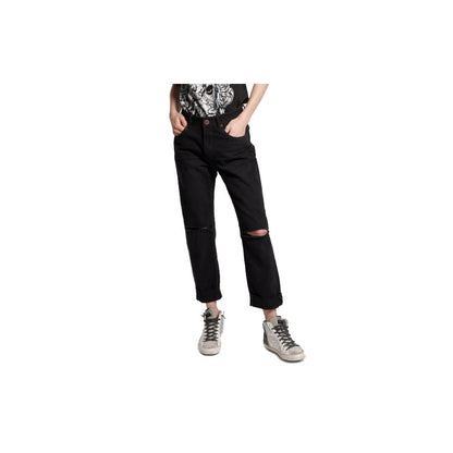 One Teaspoon Black Cotton Jeans &amp; Pant