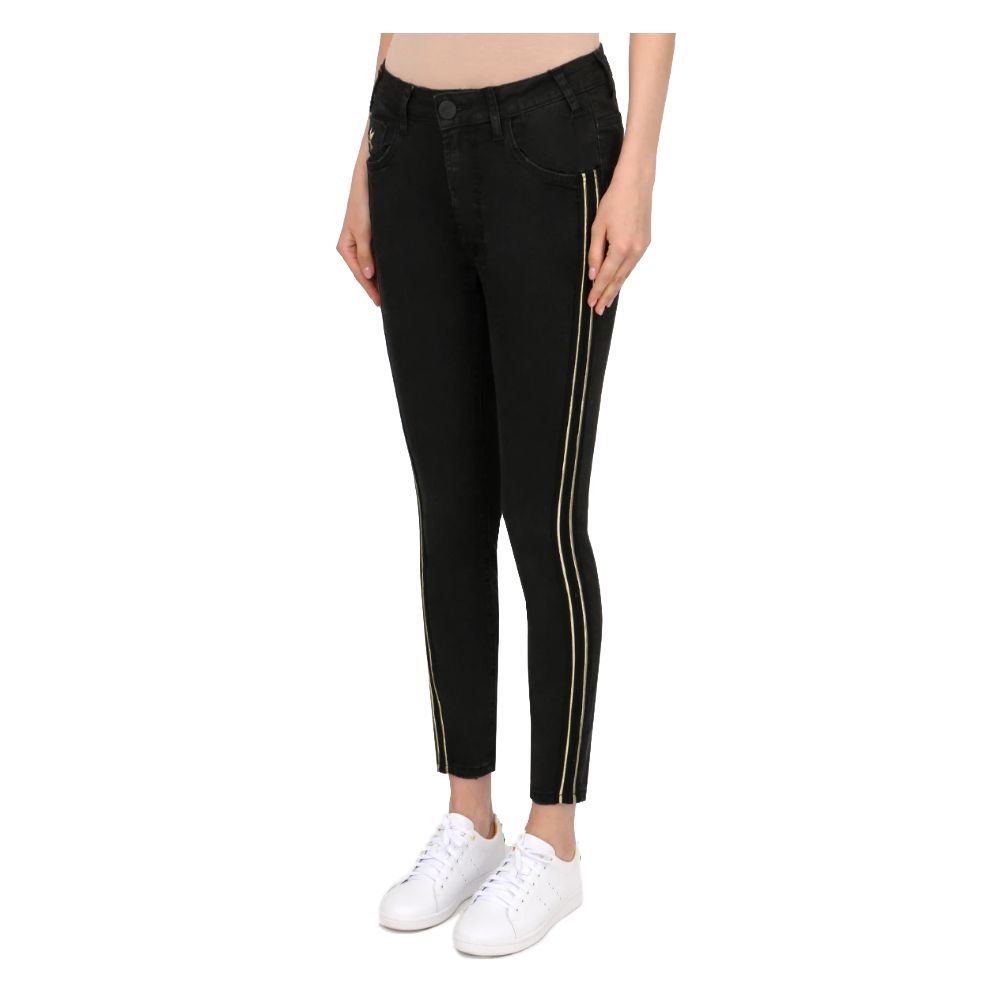 One Teaspoon Black Cotton Jeans &amp; Pant