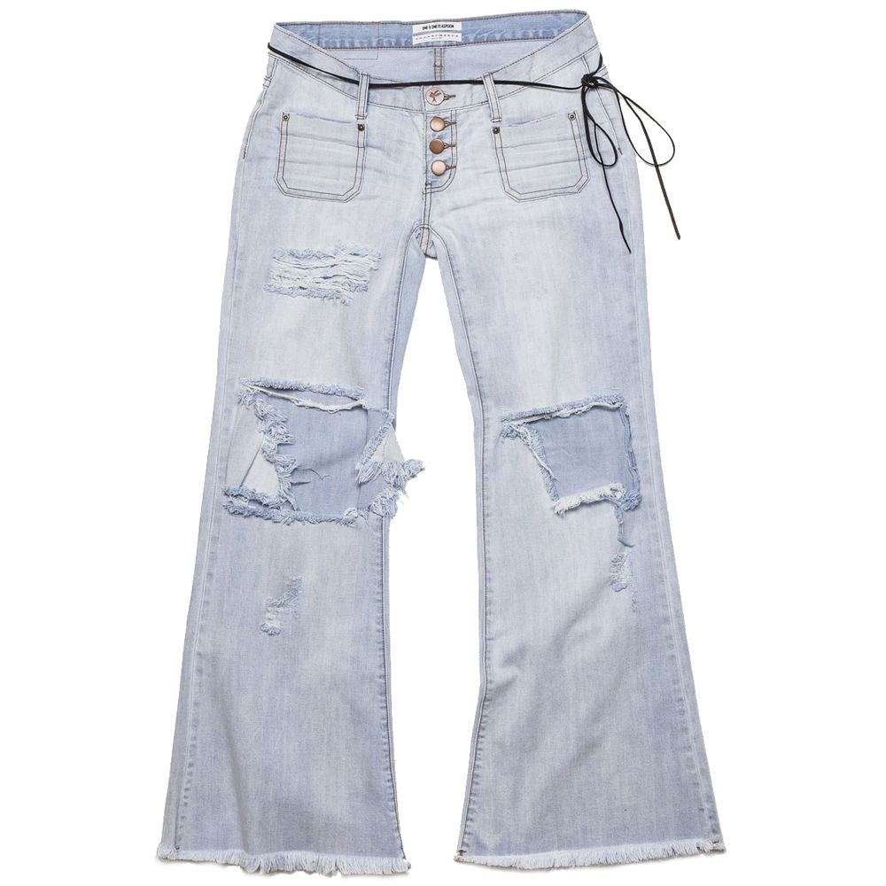 One Teaspoon Light Blue Cotton Jeans &amp; Pant