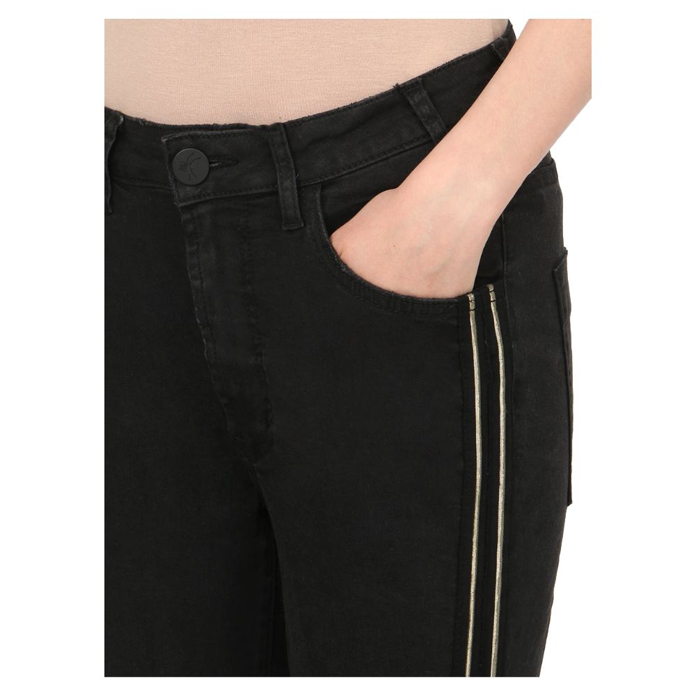 One Teaspoon Black Cotton Jeans &amp; Pant