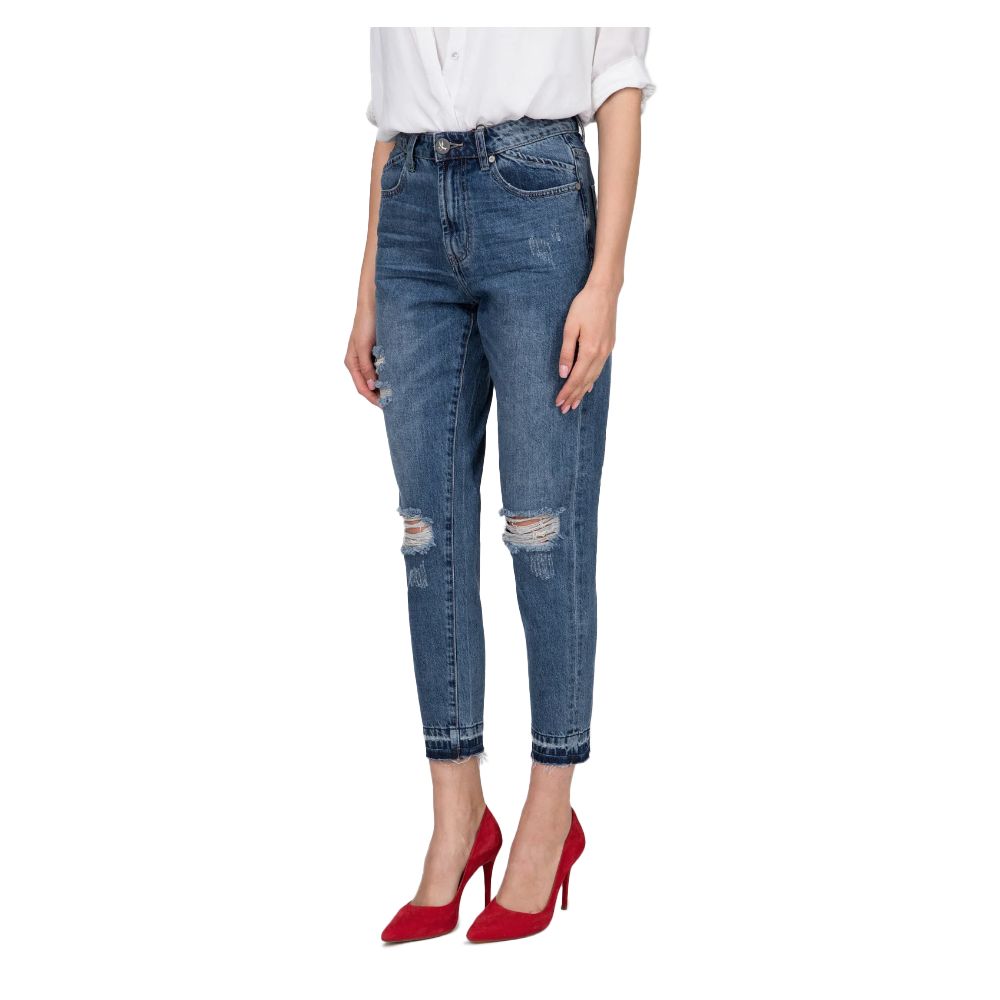 One Teaspoon Blue Cotton Jeans &amp; Pant