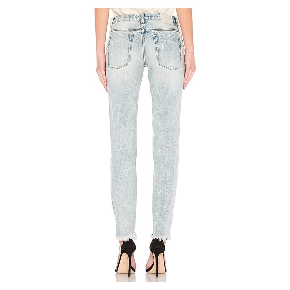 One Teaspoon Light Blue Cotton Jeans &amp; Pant