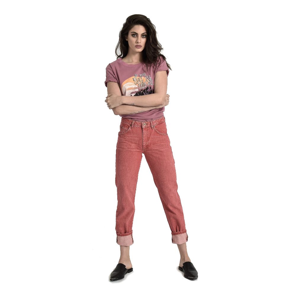 One Teaspoon Red Cotton Jeans &amp; Pant