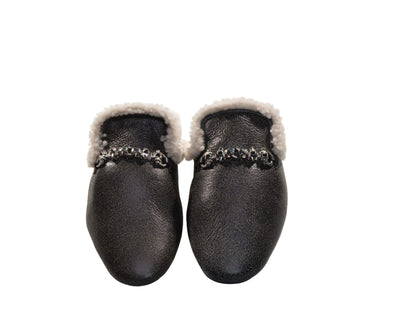 Christian Louboutin Woolito Swing Flat Nappa and Shearling Loafers