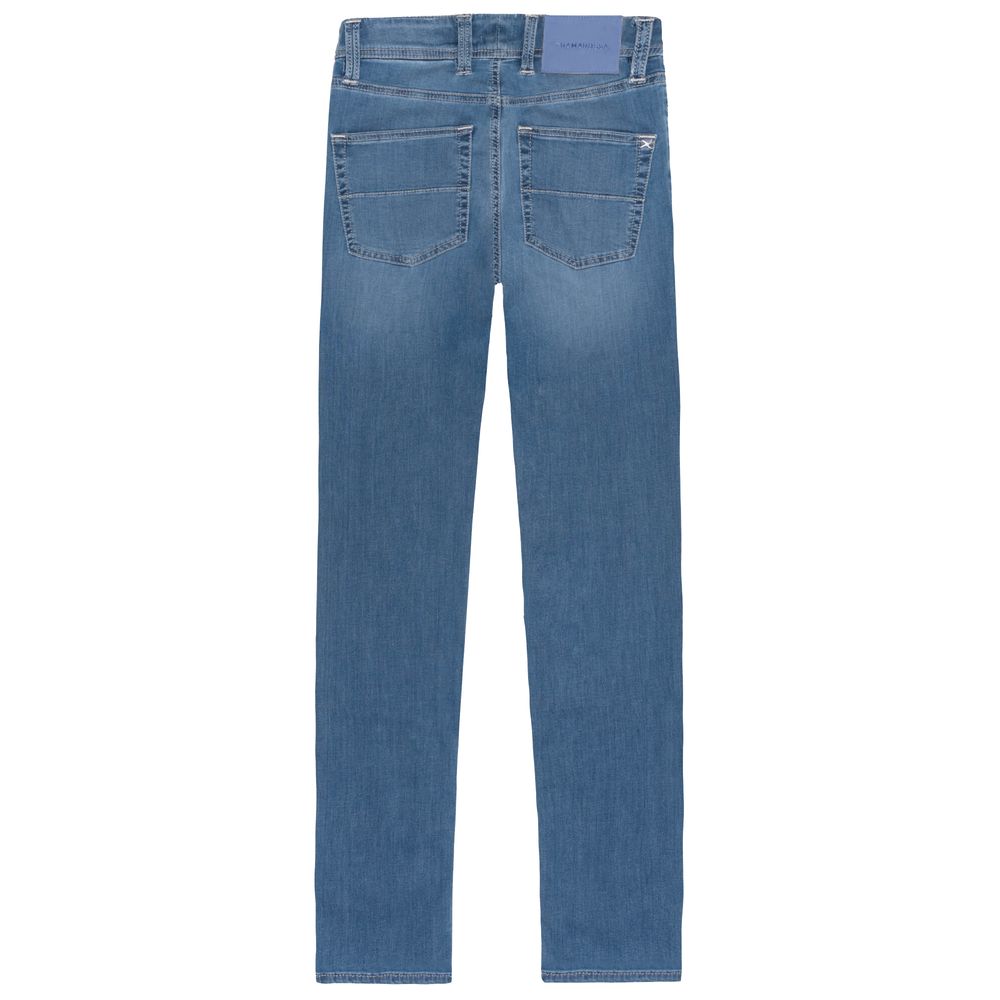 Tramarossa Light Blue Cotton Jeans &amp; Pant