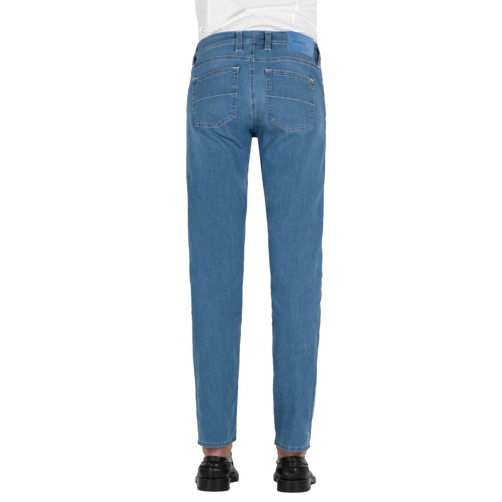 Tramarossa Light Blue Cotton Jeans &amp; Pant