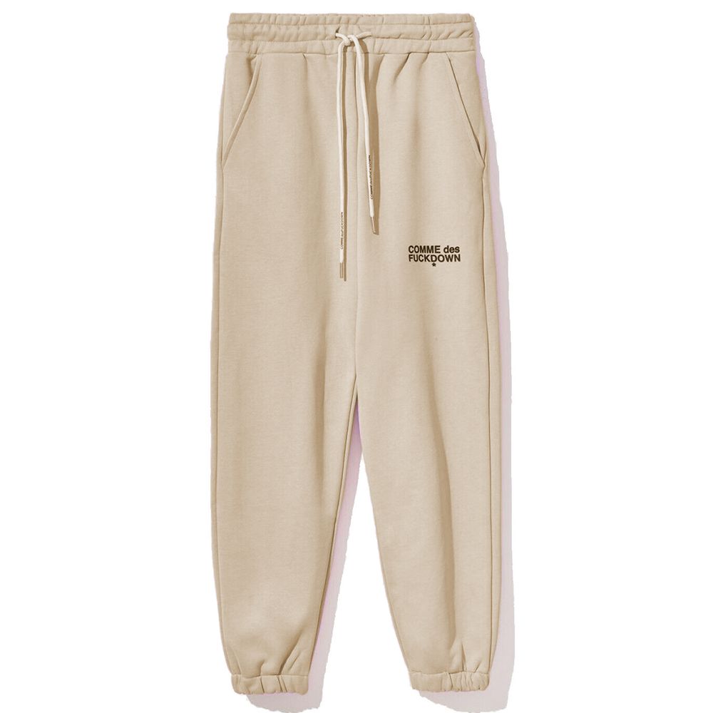 Comme Des Fuckdown Beige Cotton Jeans &amp; Pant