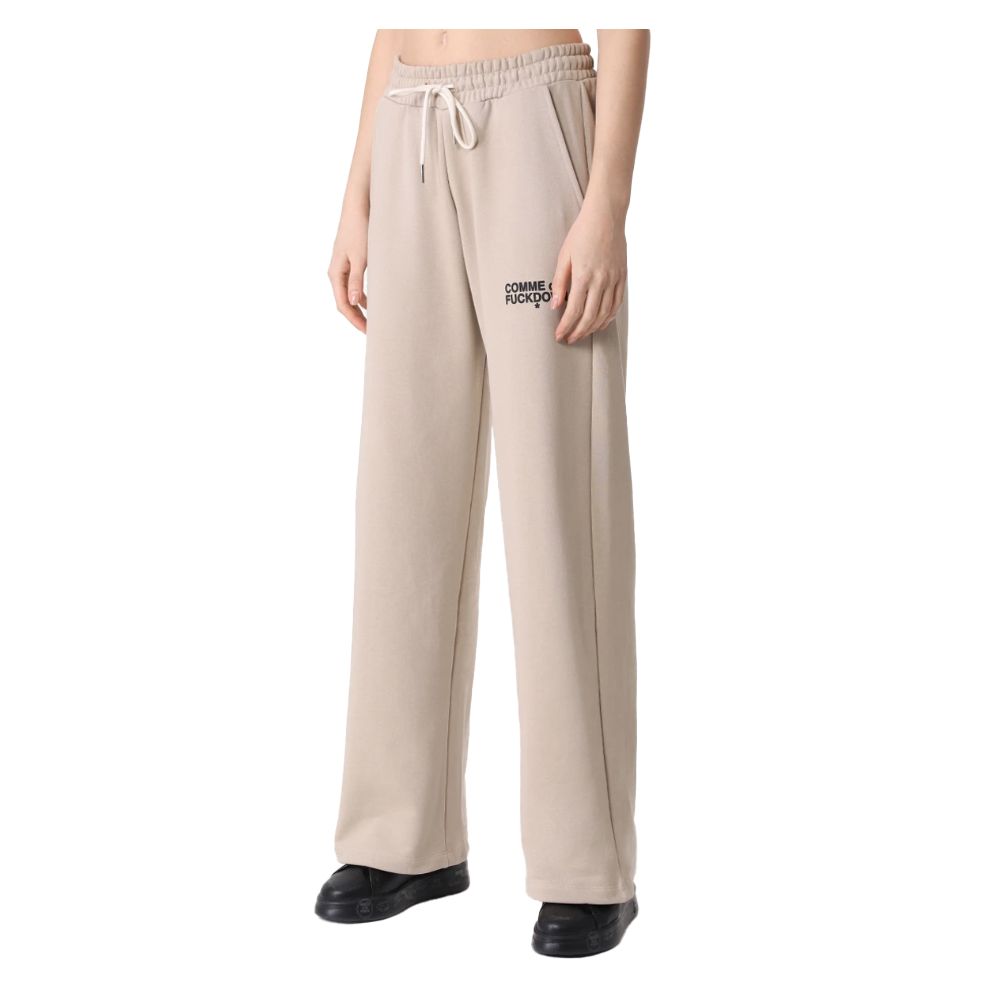 Comme Des Fuckdown Beige Cotton Jeans &amp; Pant