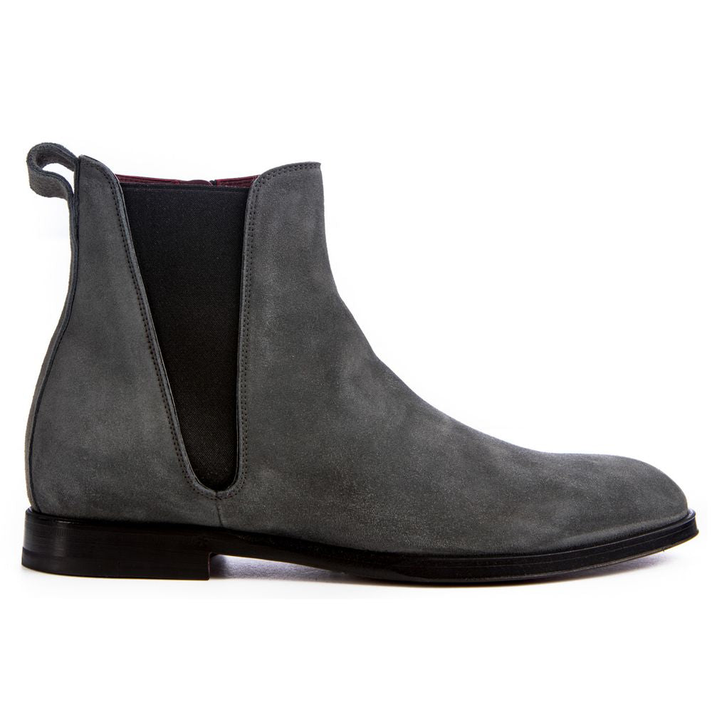 Dolce &amp; Gabbana Gray Leather Di Calfskin Boot