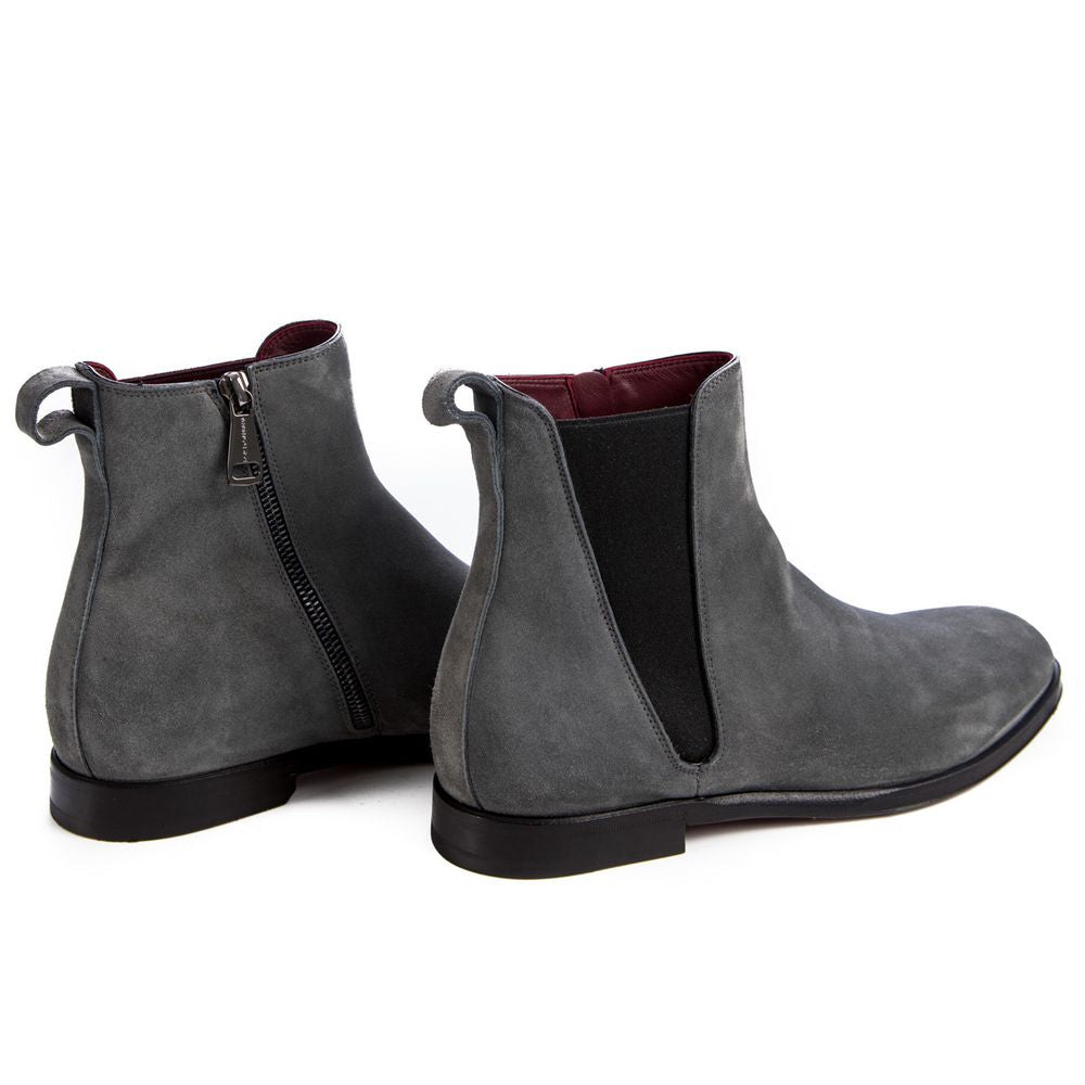 Dolce &amp; Gabbana Gray Leather Di Calfskin Boot