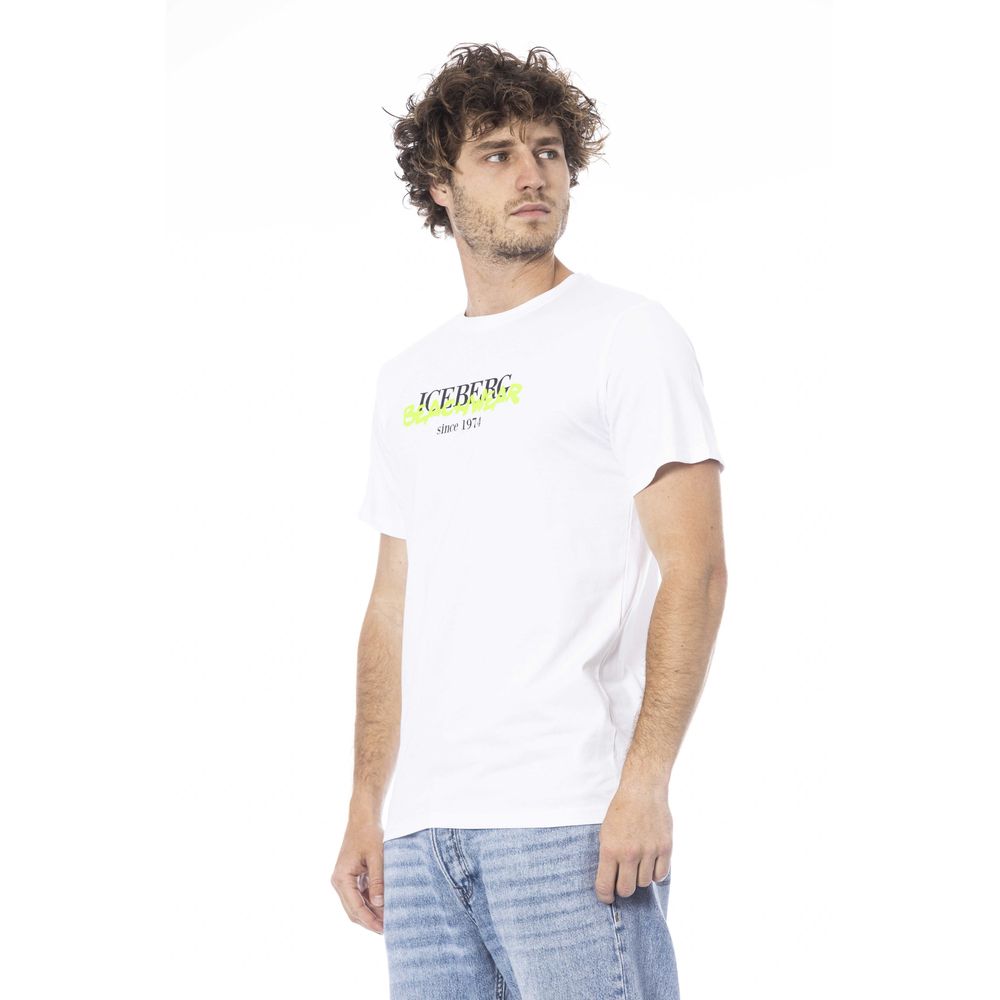 Iceberg White Cotton Men T-Shirt