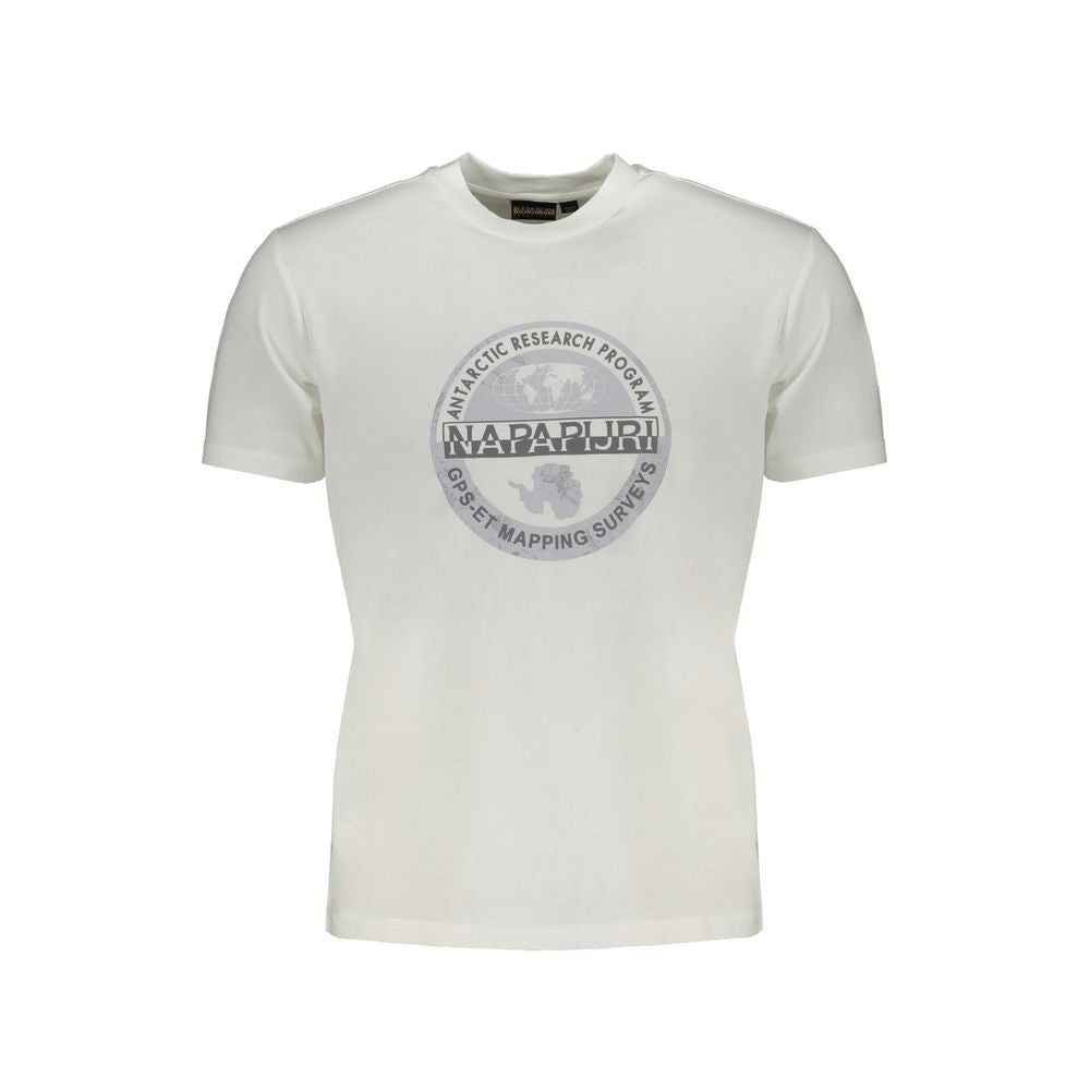 Napapijri White Cotton T-Shirt