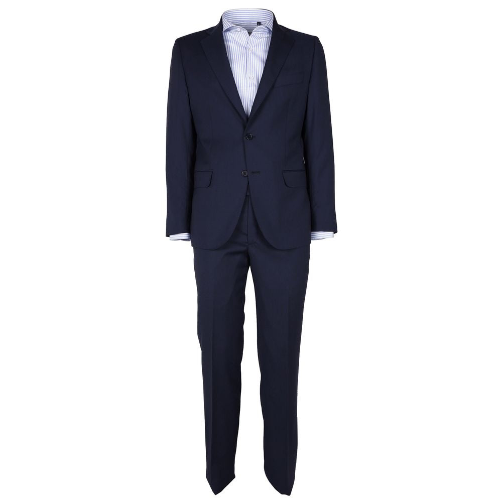 Made in Italy Sleek Sapphire Wool Men&