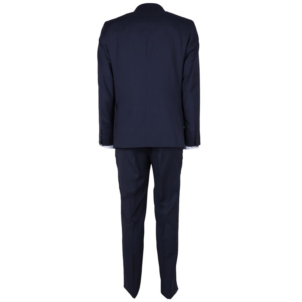 Made in Italy Sleek Sapphire Wool Men&