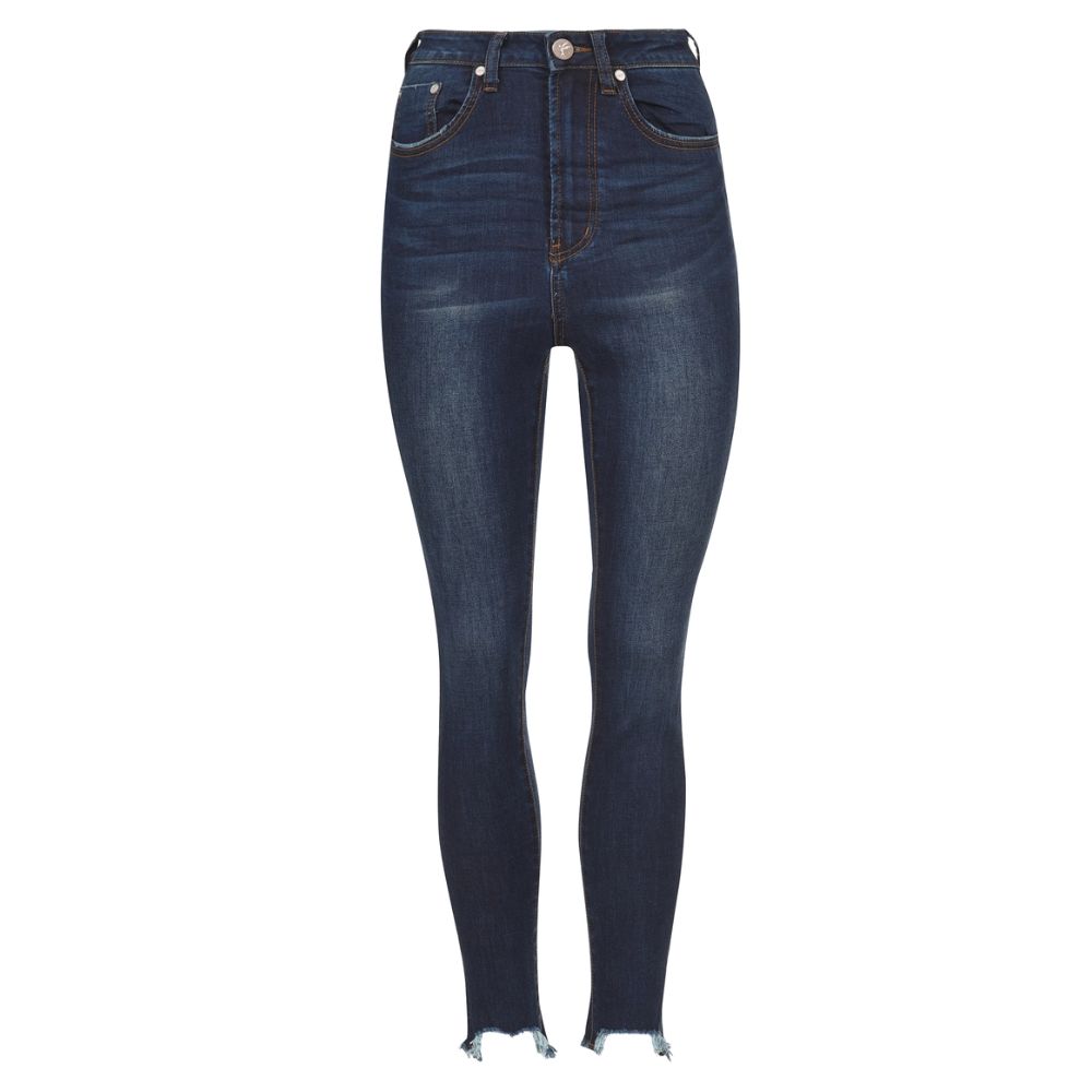 One Teaspoon Blue Cotton Jeans &amp; Pant