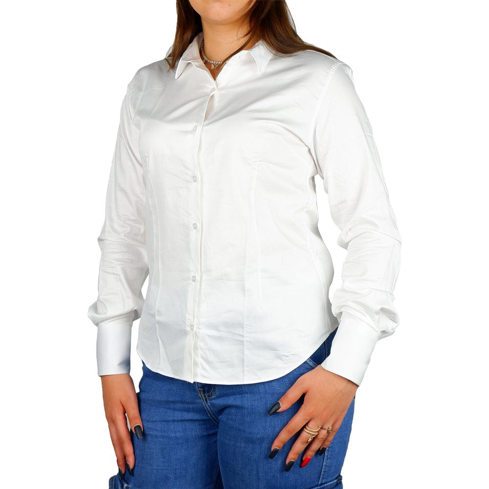 Made in Italy Elegant Satin Cotton Milano Shirt