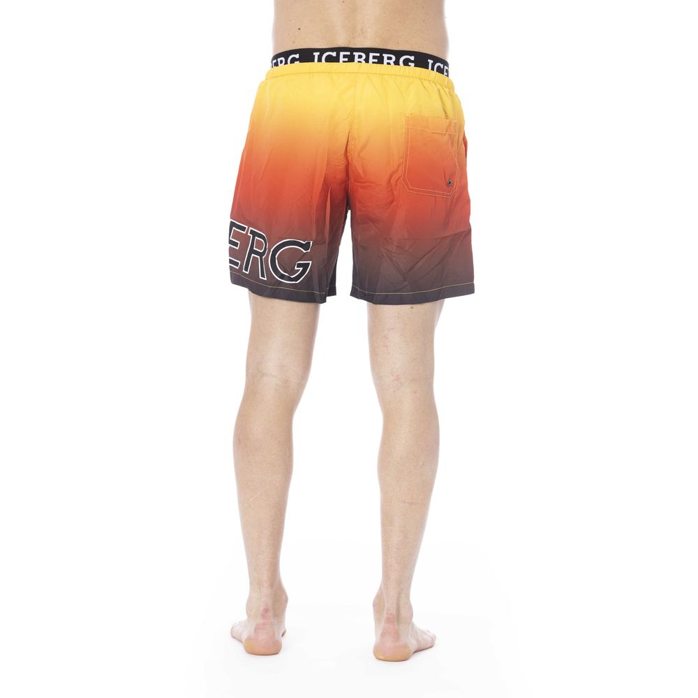 Iceberg Multicolor Polyester Men Swim Trunk