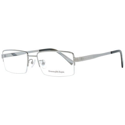 Ermenegildo Zegna Silver Men Optical Frames