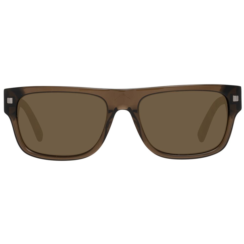 Ermenegildo Zegna Brown Men Sunglasses