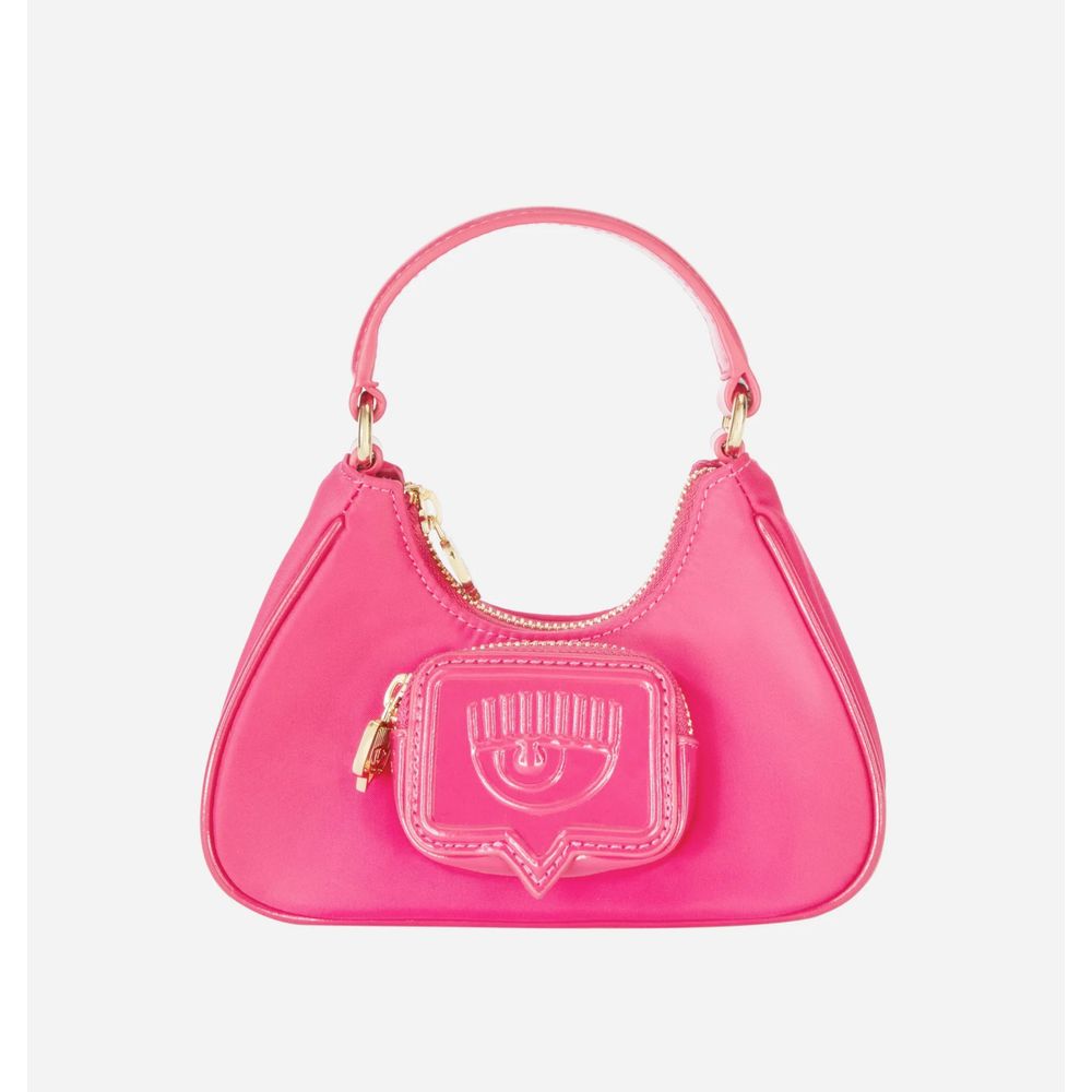 Chiara Ferragni Fuchsia Fabric Handbag