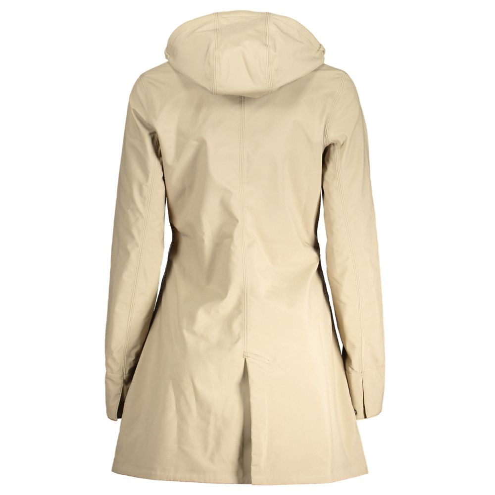 K-WAY Beige Polyester Jackets &amp; Coat