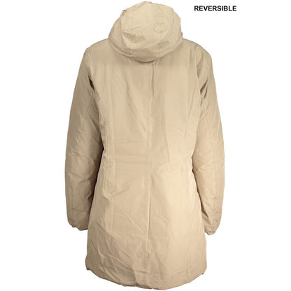 K-WAY Beige Polyester Jackets &amp; Coat