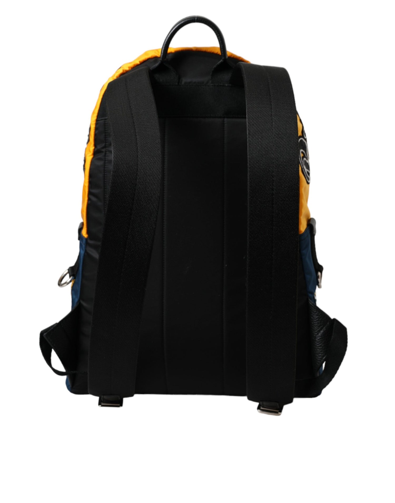 Dolce &amp; Gabbana Blue Yellow Nylon Prince Of Heart Backpack Bag