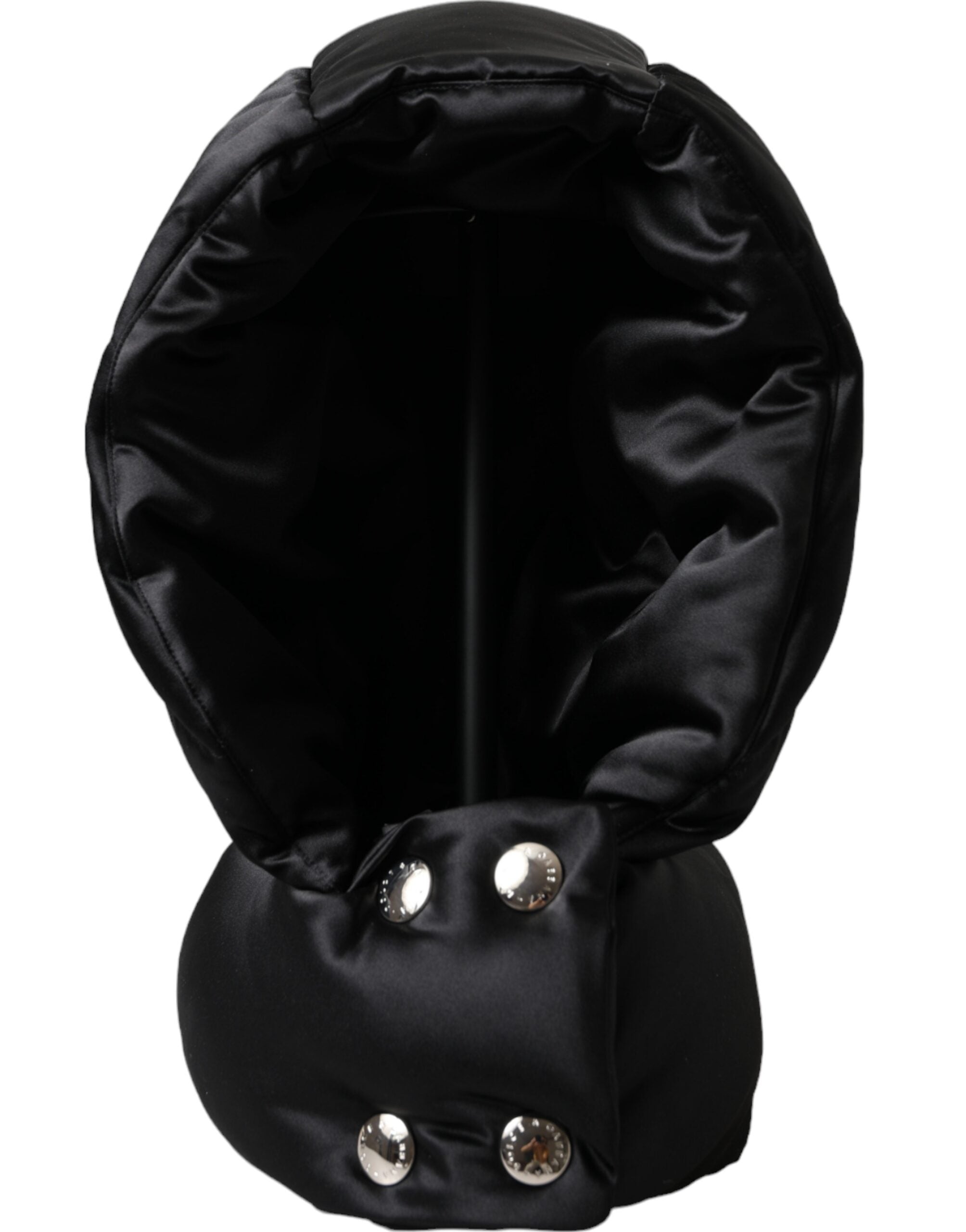 Dolce &amp; Gabbana Black Polyester Whole Head Wrap Hat