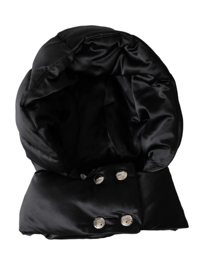 Dolce &amp; Gabbana Black Polyester Whole Head Wrap Hat